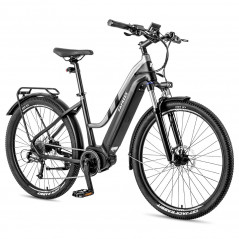 Bicicleta elétrica FAREES FM8 Pro pneus pneumáticos pretos de 27,5 polegadas