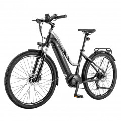 Bicicleta elétrica FAREES FM8 Pro pneus pneumáticos pretos de 27,5 polegadas