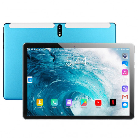 BDF M107 10.1 Inch 4G LTE Tablet With Leather Case Blue