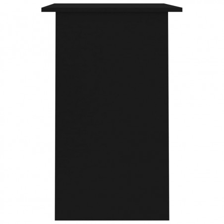 Fekete íróasztal 90X50x74 cm-es forgácslap