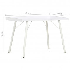 Fehér íróasztal 90x50x79 cm