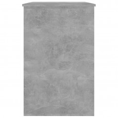 Scrivania in cemento grigio 100X50x76 cm in truciolato
