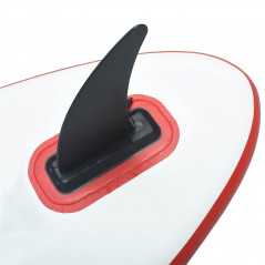 Center Fin For Stand Up Paddle Board 18.3X21.2 Cm Plastic Black