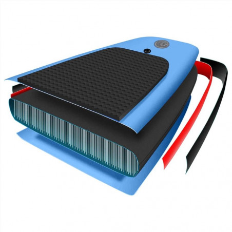 Juego de tabla de paddle surf hinchable azul marino 300X76x10 Cm