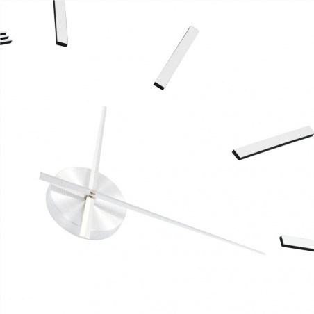 Orologio da Parete 3D Design Moderno 100 Cm XXL Argento