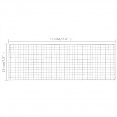 Churrasqueira portátil em aço ideal para camping 60X22,5X33 Cm