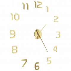 Relógio de parede 3D Design moderno 100 cm XXL dourado