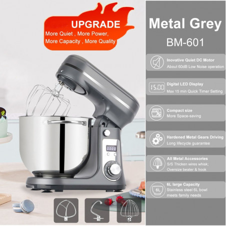 Biolomix BM601 Miscelatore da cucina 1200W Grigio