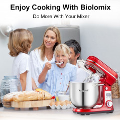 Biolomix BM601 1200W Kitchen Stand Mixer Silver