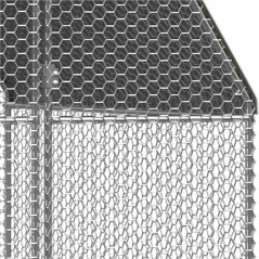 Outdoor Chicken Cage 2x6x2 m Galvanized Steel