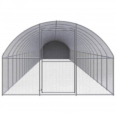 Hühnerstall für den Außenbereich, 3 x 24 x 2 m, verzinkter Stahl