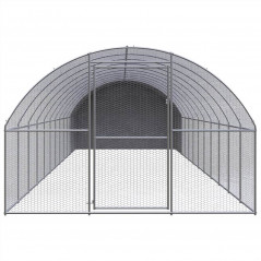 Hühnerstall für den Außenbereich, 3 x 12 x 2 m, verzinkter Stahl