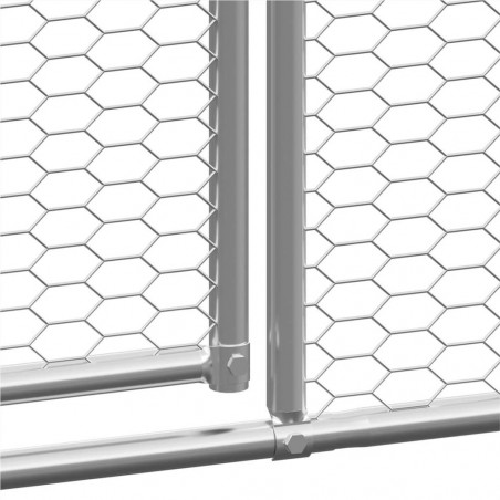 Gallinero Exterior 3x6x2m Acero Galvanizado