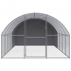 Hühnerstall für den Außenbereich, 3 x 6 x 2 m, verzinkter Stahl
