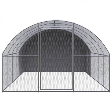 Gallinero Exterior 3x6x2m Acero Galvanizado