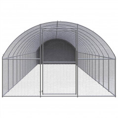 Hühnerstall für den Außenbereich, 3 x 16 x 2 m, verzinkter Stahl