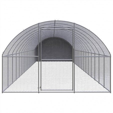 Outdoor Chicken Coop 3x16x2m horganyzott acél