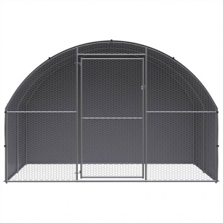 Gallinero Exterior 3x2x2m Acero Galvanizado