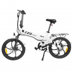 PVY Z20 Pro Bicicleta Elétrica 20 Polegadas 500W Motor 36V 10.4AH 25Km/h Branco