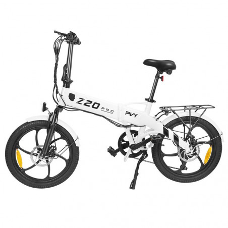 Bicicleta electrica PVY Z20 Pro 20 inch 500W Motor 36V 10.4AH 25Km/h Alb