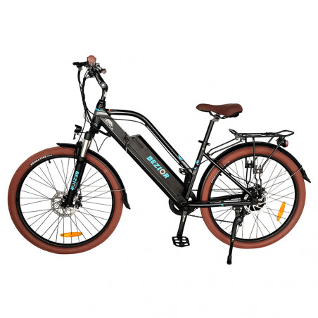 Bezior M2 Pro Electric Moped Bike 500W Αυτονομία 100km Μαύρο