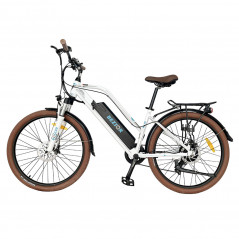 Bicicleta ciclomotor eléctrica Bezior M2 Pro 500W Motor Alcance 100km Blanco