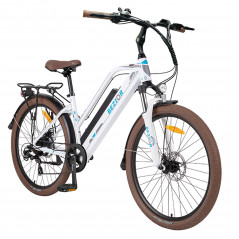 Bicicleta ciclomotor elétrica Bezior M2 Pro 500W autonomia 100km branco