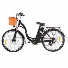 DYU C6 Nova Versão Bicicleta Elétrica 350W Motor 36V 12,5Ah Preto