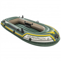 Intex Inflatable Boat Set Seahawk 2 with Trolling Motor and Bracket