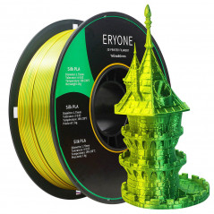 ERYONE Tvåfärgad Silk PLA Filament Gul och Grön