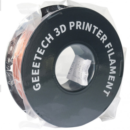 Filamento Geeetech Silk PLA para impressora 3D de cobre