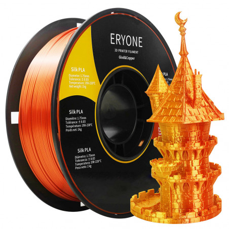 ERYONE Filament PLA de mătase în două tonuri, aur și cupru