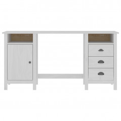 Hill Range White Desk 150x50x74 cm Solid pine wood