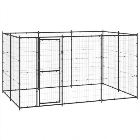 Outdoor steel dog kennel 7.26 m²