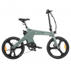Bicicleta eléctrica verde DYU T1 de 20 pulgadas