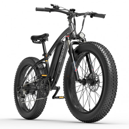 Bicicleta Elétrica GOGOBEST GF600 26x4,0 polegadas 13Ah 1000W Preto Cinza