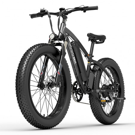 Bicicleta Elétrica GOGOBEST GF600 26x4,0 polegadas 13Ah 1000W Preto Cinza