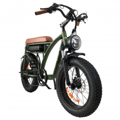 Motore elettrico BEZIOR XF001 Plus 20 pollici 48 V 17,5 Ah 45 km/h 1000 W Verde militare