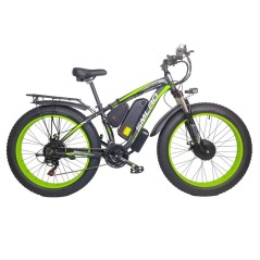 SMLRO XDC600 E-bike 26 inch 1000W dubbele motor 55km/u 48V 22,4AH groen