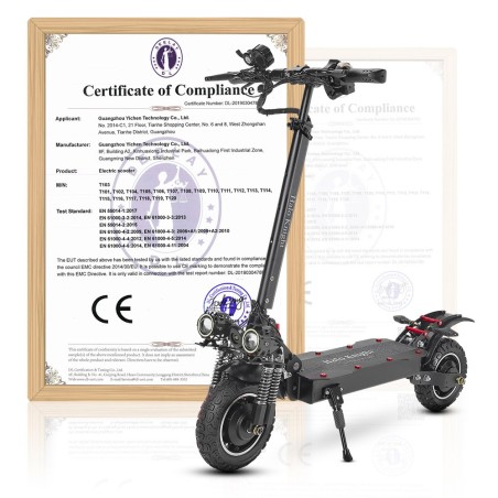 Halo Knight T104 Trottinette électrique 21Ah Batterie 1000W*2 Moteur