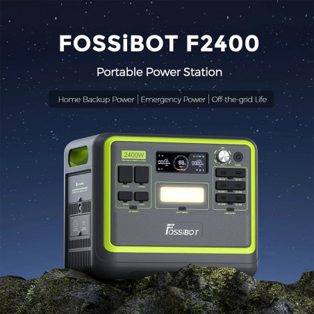 FOSiBOT F2400 hordozható erőmű, 2048 Wh LiFePO4 akkumulátor