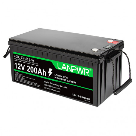 LANPWR 12V 200Ah LiFePO4 battery