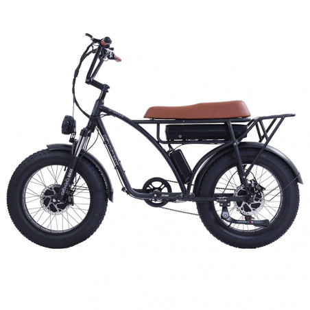 GOGOBEST GF750 Plus E-Bike 20 tum 50 km/h 48V 17,5Ah Dubbelmotor Svart