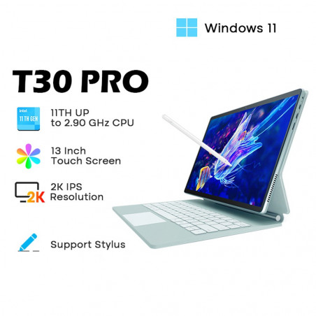 DERE T30 PRO Laptop 2 w 1 16 GB DDR4 512 GB SSD Zielony