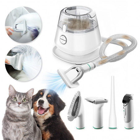 Máquina de cortar cães YISORA P20S com aspirador de pêlos de animais de estimação