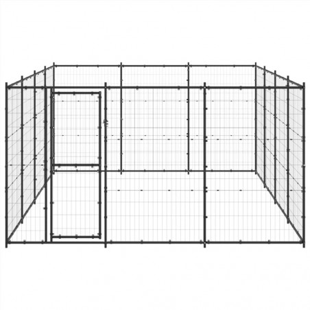 Outdoor steel dog kennel 14.52 m²