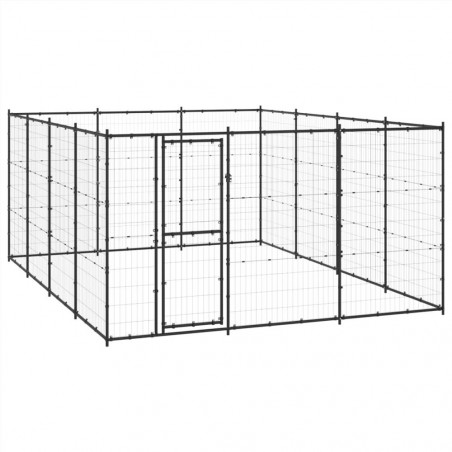 Outdoor steel dog kennel 14.52 m²