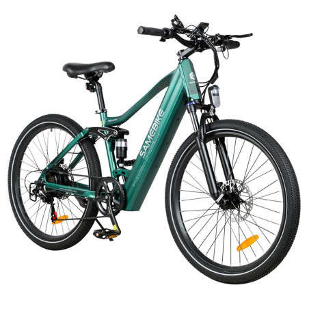 Bicicleta Elétrica Samebike XD26-II 750W Motor 40km/h 48V 14Ah Verde Exército