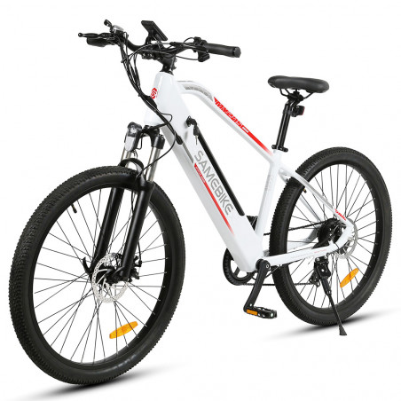 Bicicleta Elétrica SAMEBIKE MY275 13Ah Motor 500W 48V 27,5 Polegadas Branco