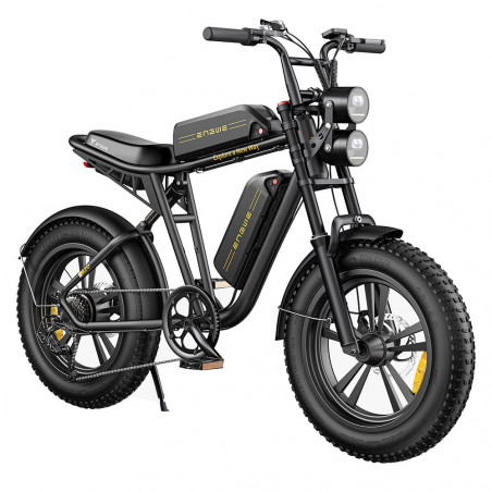 ENGWE M20 20 Tommer Elcykel 48V Dobbeltbatteri 13AH 750W 45Km/t Sort